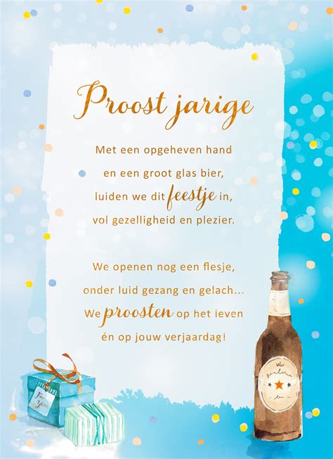 Verjaardagskaart Proost Jarige More Than Words Hallmark Verjaardagskaart Verjaardag