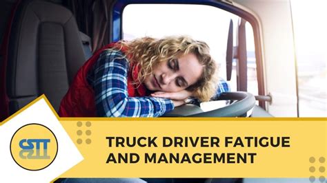 truck driver fatigue and management chris shilling transport training