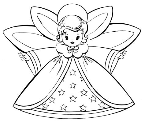 Little Angel Coloring Page Image Ver E Fazer