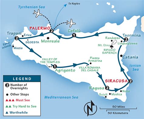 Map Taormina Sicily Italy