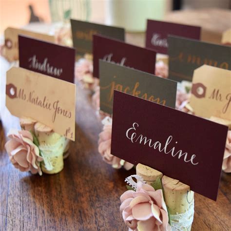 Wedding Place Card Holder By Karas Vineyard Wedding