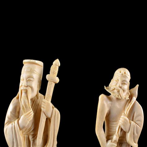 Sold Price Three 3 Antique Chinese Carved Ivory Figurines August 3 0119 600 Pm Edt