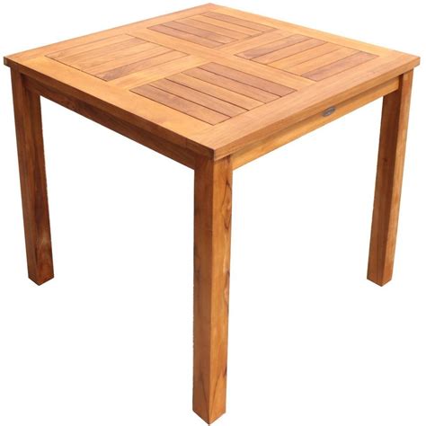 From classic to vintage and casual to contemporary, choosing a bistro table to fit your style is half of the battle. Teak Wood Florence Outdoor Patio Bistro Table, 27 Inch | Teak dining table, Diy furniture easy ...