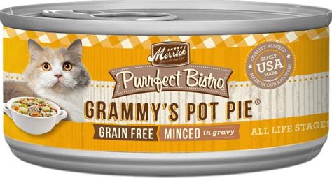 Merrick Purrfect Bistro Grain Free Grammys Pot Pie Minced In Gravy
