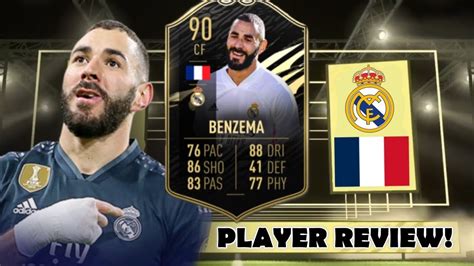 Is He Worth It 🤔 90 Inform If Karim Benzema Review Fifa 21 Youtube