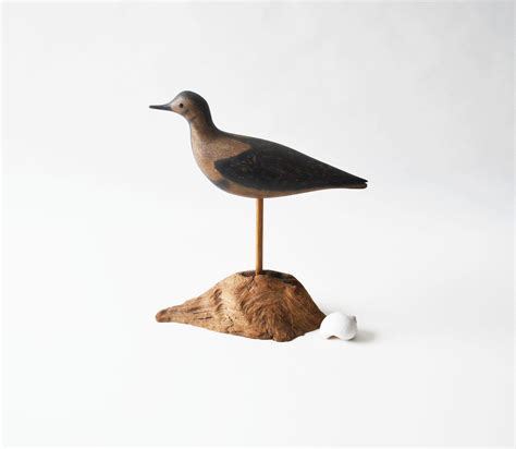 Hand Carved Hand Painted Wooden Shorebird Decoy Etsy In 2021 Hand