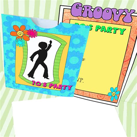 Printable 70s Party Invitations Parties And Patterns Downloads