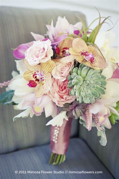 Orchid green bouquet orchid succulent and eucalyptus. Bridal bouquet, Wedding bouquets, Beautiful bouquet