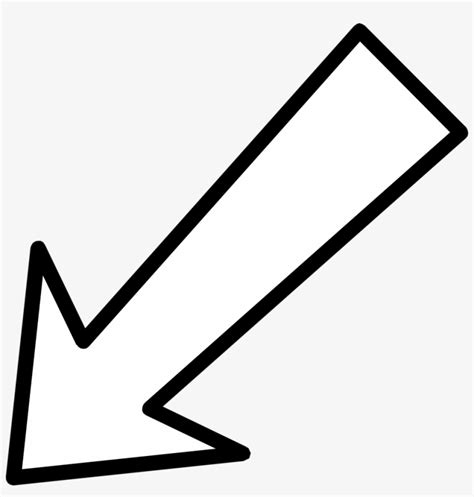 Doodle White Arrow Transparent - img-dink