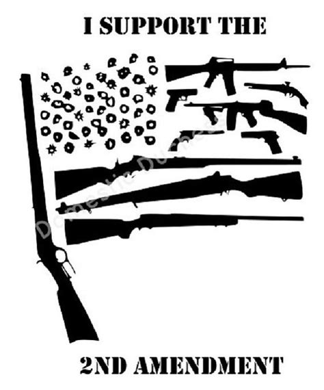 Second Amendment Gun Flag SVG Files Guns Flag American Flag SVG