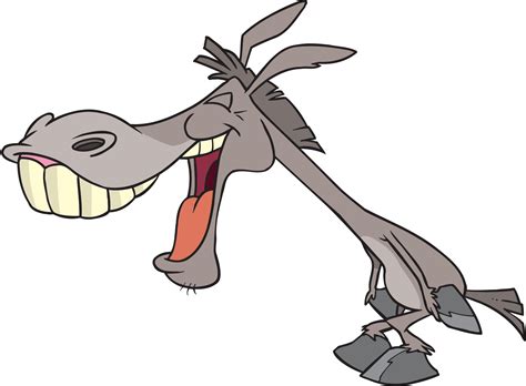 Hilarious Clipart Clip Art Free Library Laughing Donkey Cartoon Png