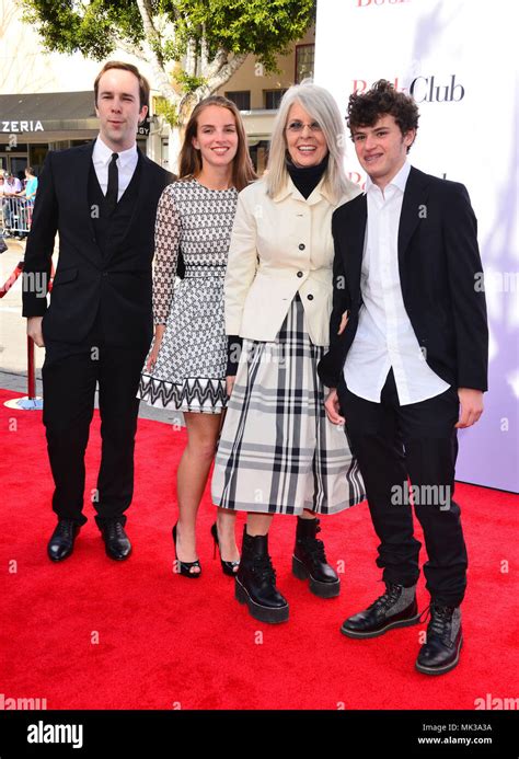 westwood usa 6th may 2018 diane keaton son duke keaton daughter dexter keaton 113 attend