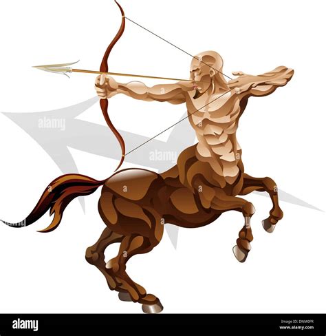 Illustration Representing Sagittarius The Archer Star Or Birth Sign