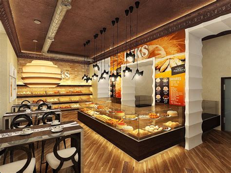 If you have a coffee shop, it's most effective to use wall sconces as ambient lighting which will be useful in lessening the stress levels of individuals. Amazing Modern Bakery Design Ideas | Bakery interior, Bakery design, Modern bakery