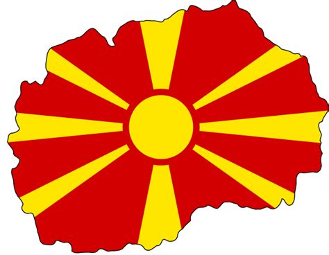 But greece objected this claiming the star as a greek emblem. Flag Map Of Fyr Macedonia Clip Art at Clker.com - vector clip art online, royalty free & public ...