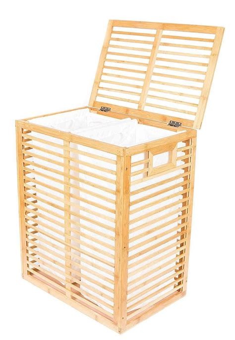 Hanshoo bamboo laundry hamper review, good sized laundry hamper with lid and removable bag.i would highly recommend this product on. NEW BirdRock Home Bamboo Zen Divided Laundry Hamper