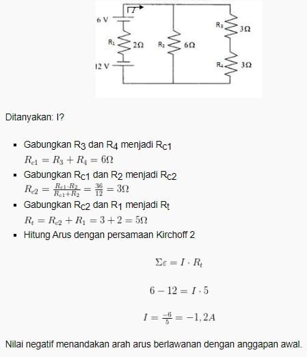 Soal Dan Pembahasan Rangkaian Listrik