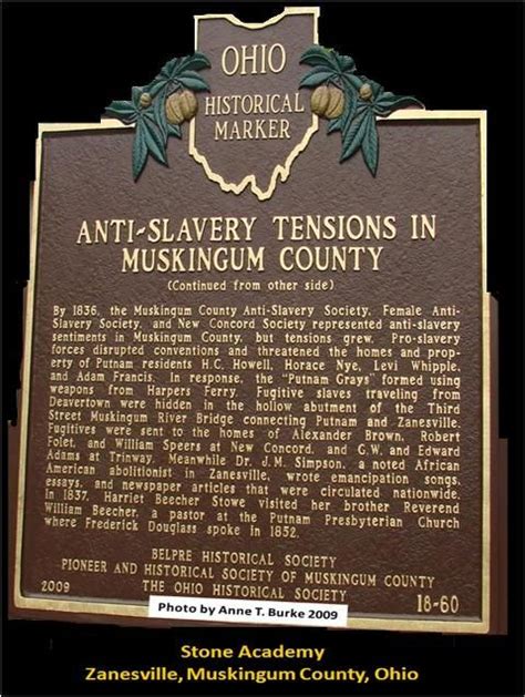 Underground Railroad Markers Ohio History Underground Railroad