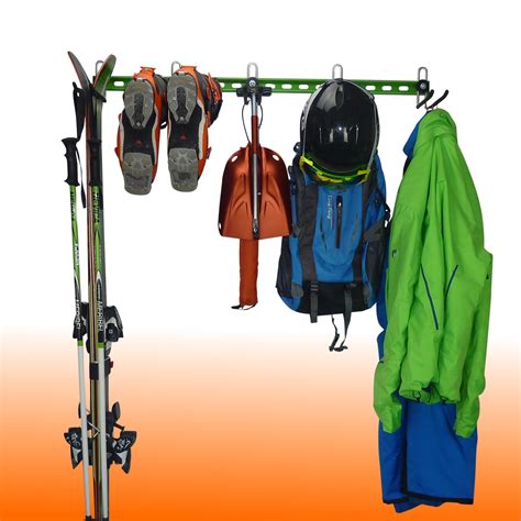 Wall Mounting Ski Hanger And Ski Rack Ski Storage For Up To 6 Pairs
