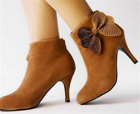 Kvoll Lovely Set Auger Bowknot High Heel Boots Boots For Short Women