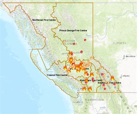 After experiencing one of the worst wildfire seasons in british columbia's history, this became my focal. an interactive map showing the active wildfires in British Columbia, Canada : ImagesOfCanada