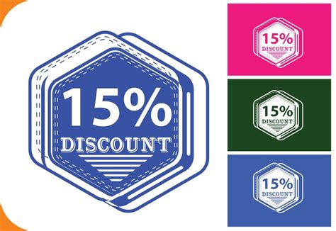 15 Percent Off New Offer Logo And Icon Design Template 6657578 Vector