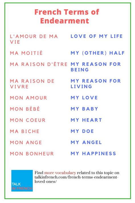 I can help you in terms of your academic problems but not your financial ones. 80 French Terms of Endearment to Call your Loved Ones ...