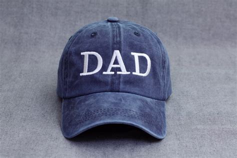 Dad Custom Hat Fathers Day Embroidered Hat Initial Etsy