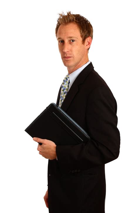 Computer Business Free Stock Photo A Young Businessman Isolated On