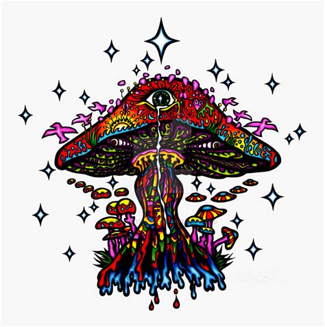 Drawing Shrooms Stoner Transparent Png Clipart Free Psychedelic