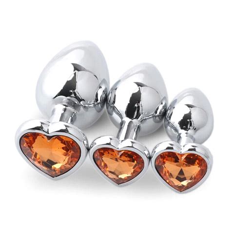 Pc Anal Butt Plug Heart Stainless Butt Plug Sex Toy For Women Men Gift