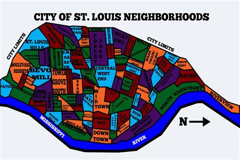 Map Of St Louis Neighborhoods Maping Resources
