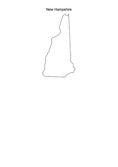 New Hampshire Map Printable Pdf Download