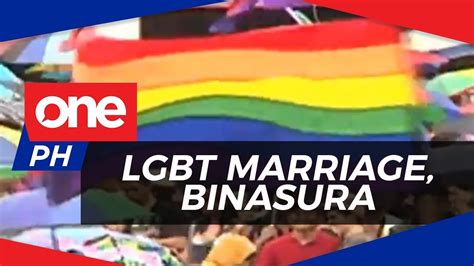 Same Sex Marriage Sa Bansa Ibinasura Ng Korte Suprema ONE BALITA YouTube