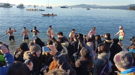 Vancouvers Annual English Bay Polar Bear Swim Brings Out Thousands