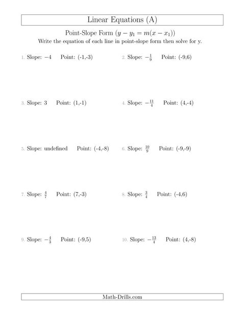 Algebra 1 Slope Worksheet — Db