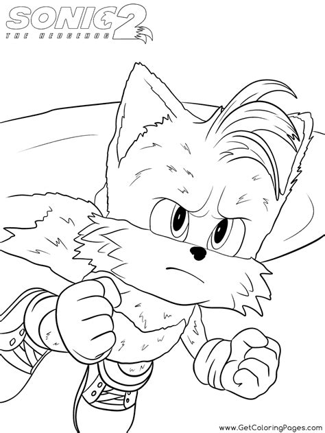 Tails Sonic The Hedgehog 2 Coloring Pages Sonic The Hedgehog 2