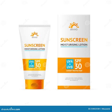 Realistic Detailed 3d Sunscreen Moisturizer Lotion Cream Set Vector