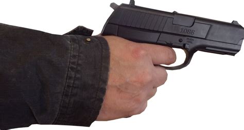 Transparent Png Hand With Gun Meme It Is A Very Clean