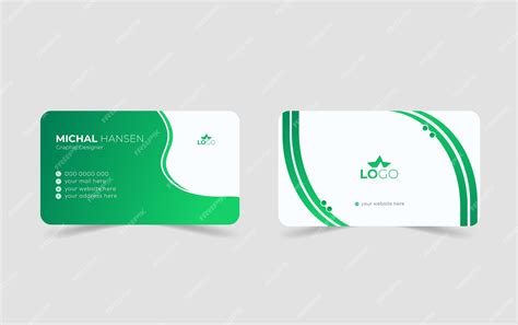 Premium Vector Corporate Business Card Design