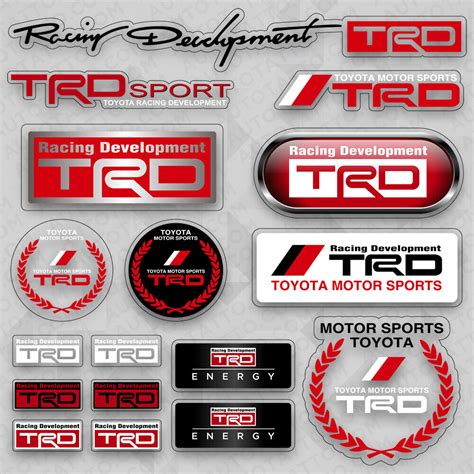 Toyota Trd Racing Development Sport Car Logo Sticker Vinyl Decal