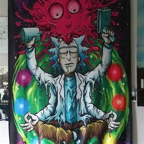 Sein großvater rick ist ein genialer wissenschaftler mit alkoholproblem, der ihn immer wieder zu riskanten abenteuern anstiftet, bei denen es auch schon mal zum kontakt mit…mehr anzeigen. Woke Rick Tapestry in 2020 | Rick and morty tapestry ...