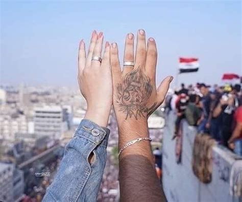 Iraq 25 October Iraqi People Henna Hand Tattoo Iraq