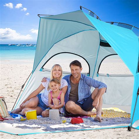 Battop Person Instant Beach Tent Sun Shelter For Family Easy Set Up Sun Shade Outdoor