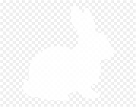 White Clip Art At White Bunny Silhouette Png Transparent Png