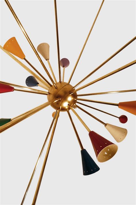 Large Colorful Sputnik Chandelier for sale at Pamono