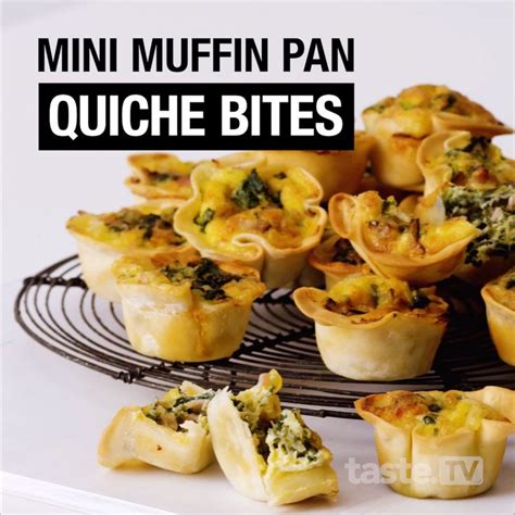 Mini Muffin Pan Quiche Bites Video Recipe Video Quiche Recipes