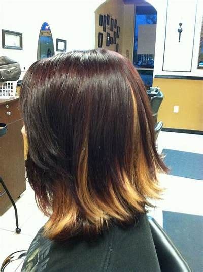 Peek A Boo Highlights Short Layered Stacked Bob Hairstyles Prom Hairstyles For Short Hair