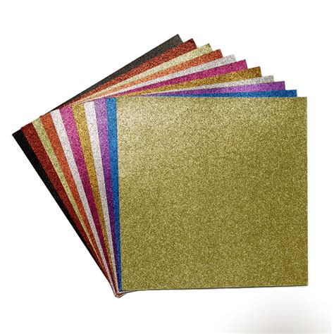 Buy Yzh Crafts Glitter Cardstock Paperno Shed Shimmer Glitter Paper