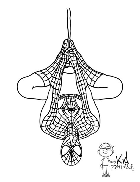 Spiderman Hanging Upside Down Drawing at GetDrawings | Free download